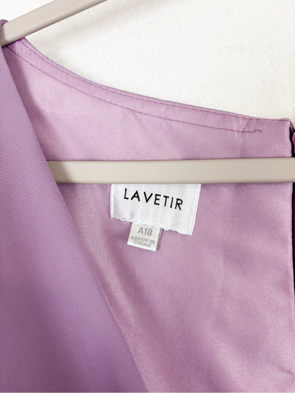 NWT Lavetir Lavender Purple Chiffon Bridesmaid Maxi Dress Sz A18 - Picture 6 of 13